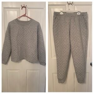Cozy quilted pajama set